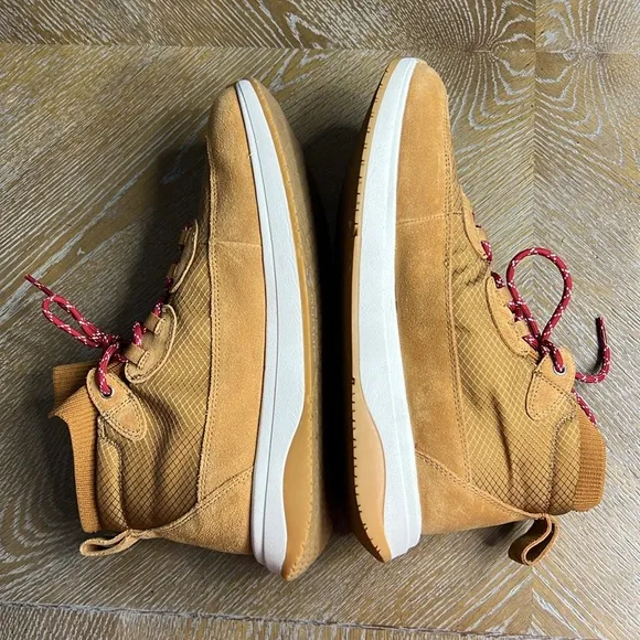 NURTURE Elias Mixed Material Platform High Top Sneakers 10