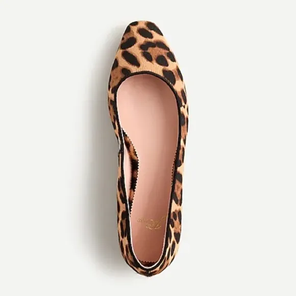 NWB J.Crew Carolyn Skimmer Flats in Leopar…