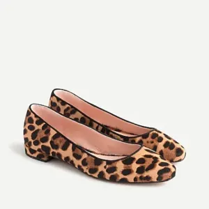 NWB J.Crew Carolyn Skimmer Flats in Leopar…