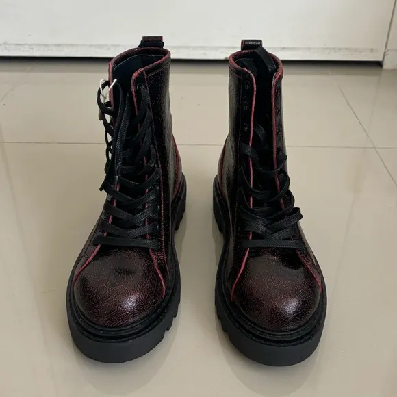 NWB‼️ JUST CAVALLI Leather combat boots Size US 5.5/ EU 36