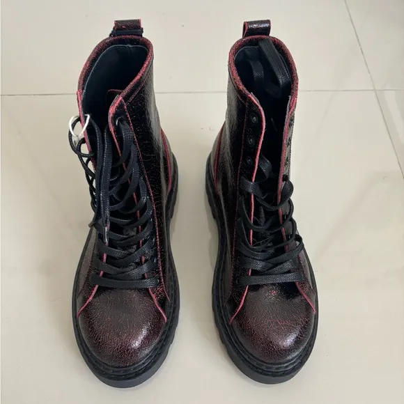 NWB‼️ JUST CAVALLI Leather combat boots Size US 5.5/ EU 36