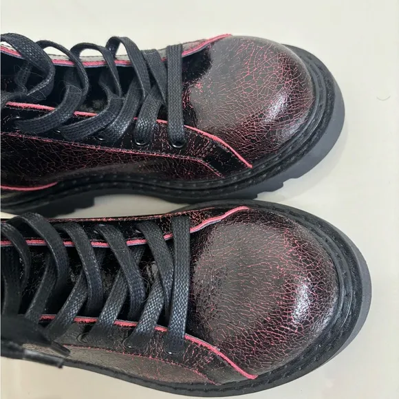 NWB‼️ JUST CAVALLI Leather combat boots Size US 5.5/ EU 36