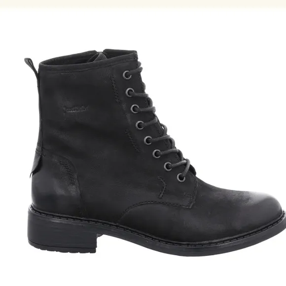 NWB Selena 06 JOSEF SEIBEL women’s combat Nubuck leather boots 38 US 7.5 2057