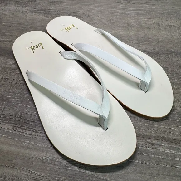 NWD- Beek Seabird Women's handmade white leather sandals size 9 $169-