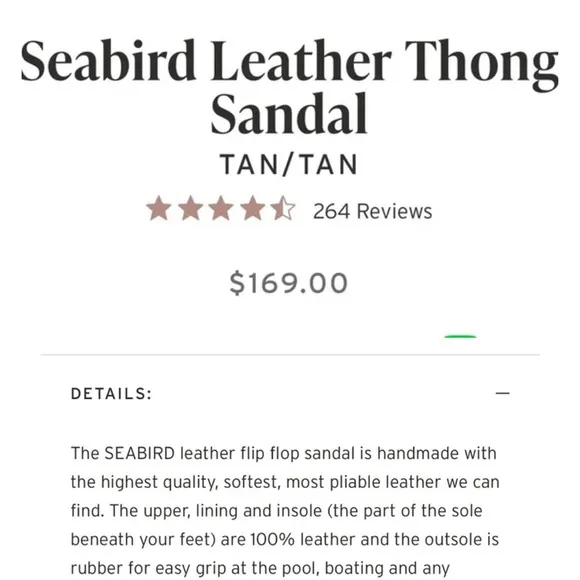 NWD- Beek Seabird Women's handmade white leather sandals size 9 $169-