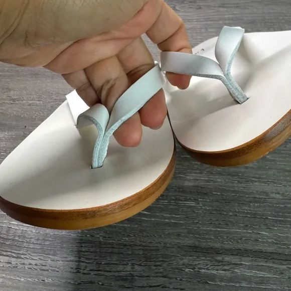 NWD- Beek Seabird Women's handmade white leather sandals size 9 $169-