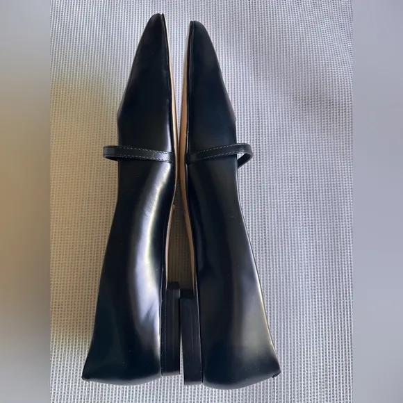 NWD IRENE  Flat size 11 Larroudé Womens Black Pointed Toe Mary Jane Flats