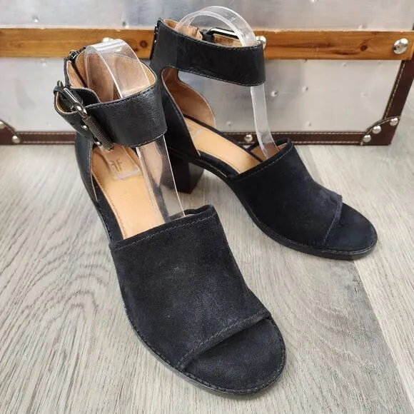 NWOB Frye Brielle Suede Leather Ankle Strap Sandals size 8