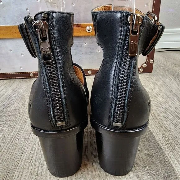 NWOB Frye Brielle Suede Leather Ankle Strap Sandals size 8