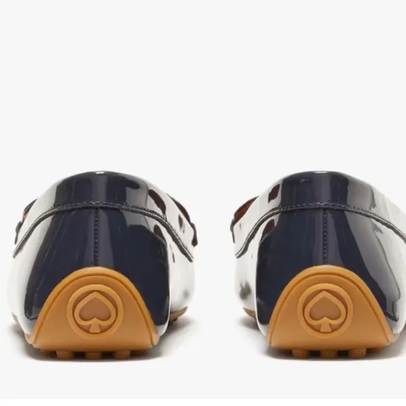 NWOB Kate Spade Deck Blue Patent Mocassins