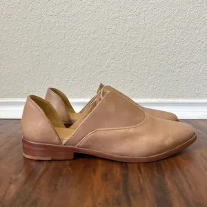 NWOB NISOLO Emma d'Orsay Oxford Flats in Almond Leather US 8