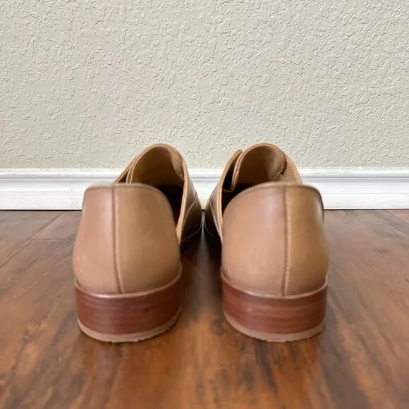 NWOB NISOLO Emma d'Orsay Oxford Flats in Almond Leather US 8