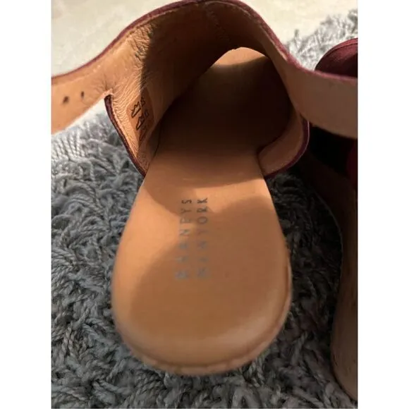 NWOB Barneys New York Suede Platform Wedge Sandal