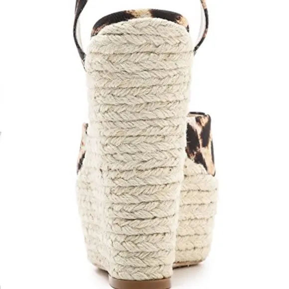 NWOT $325 Alice &amp; Olivia | Stella | Mob Wives | Leopard Espadrilles