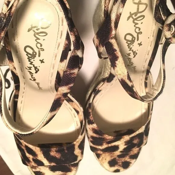 NWOT $325 Alice &amp; Olivia | Stella | Mob Wives | Leopard Espadrilles