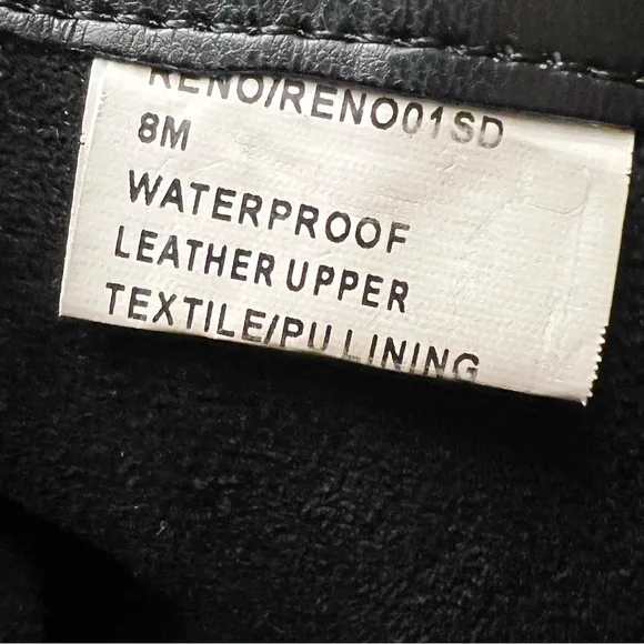 NWOT Blondo Waterproof Reno Black Leather moto Combat Boots Biker Zipper 8
