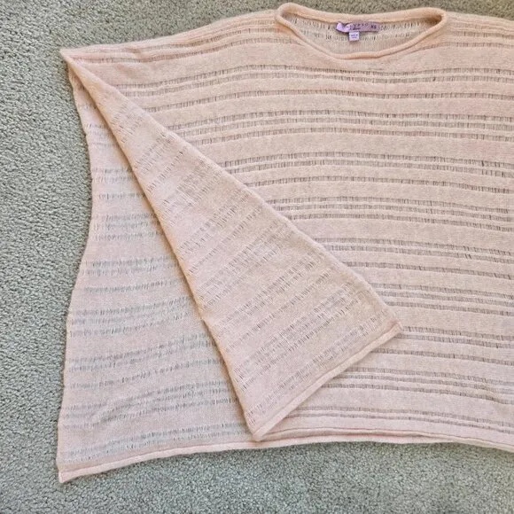 NWOT Calypso St. Barth Cashmere Poncho peach pink
