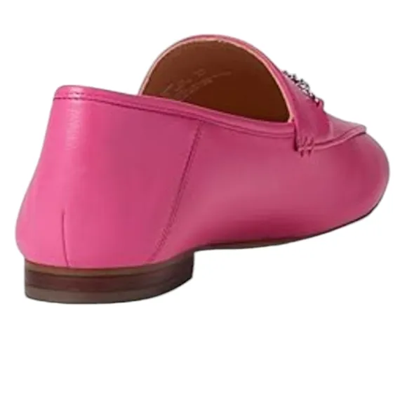 NWOT COACH Hanna Leather Loafer Bright Fuchsia Size 9B
