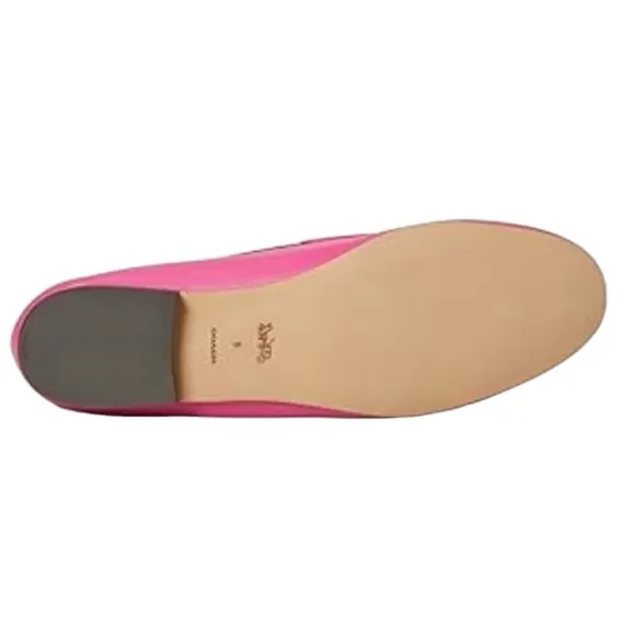 NWOT COACH Hanna Leather Loafer Bright Fuchsia Size 9B