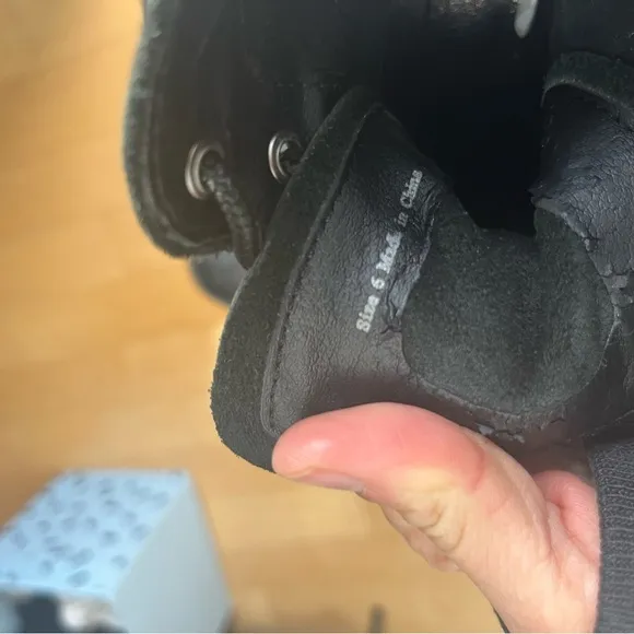 NWOT Dolce Vita Black Leather Combat Boots