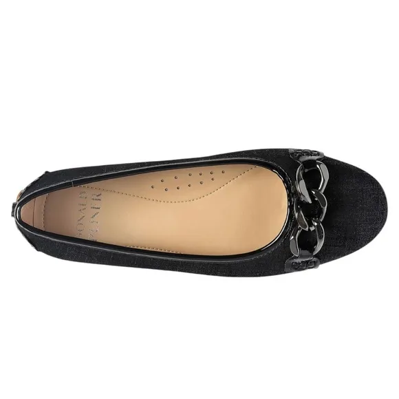 NWOT Donald Pliner Raya Ballet Black Flats – Sz 9.5M