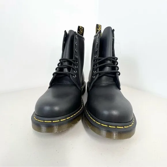 NWOT Dr. Martens 11822 Black Leather Lace Up Combat Boots M 12