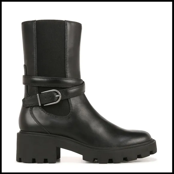 NWOT Franco Sarto Emerson Moto Boot in Black