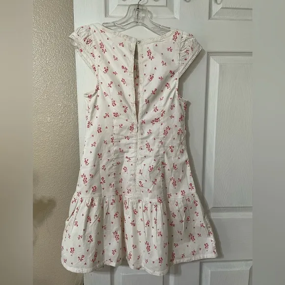 NWOT Free People Beasley Mini Dress - ivory combo