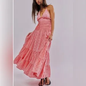 NWOT Free People, Pintuck Paradise Maxi Dress, XL