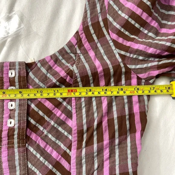 NWOT Free People Tulie Plaid Midi / Maxi Dress Size Small