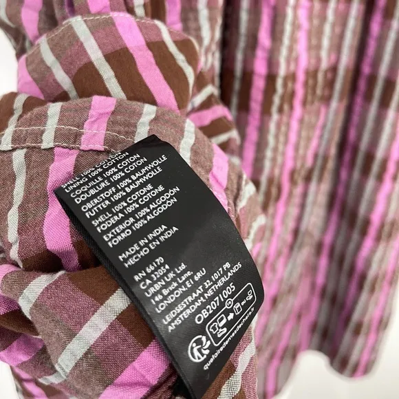 NWOT Free People Tulie Plaid Midi / Maxi Dress Size Small