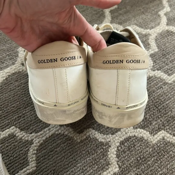 NWOT Golden Goose White and Gold Sneakers