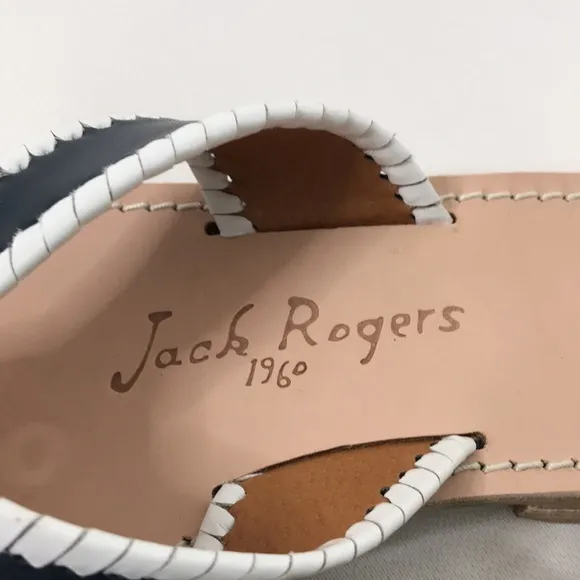 NWOT Jack Rogers Leather Thong Sandals - Ro