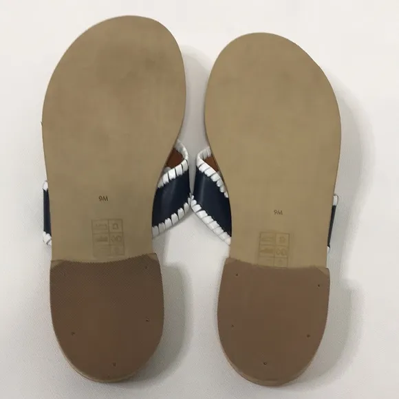 NWOT Jack Rogers Leather Thong Sandals - Ro