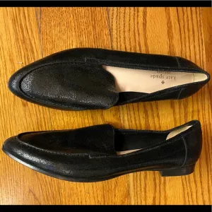 NWOT Kate Spade Metallic Flats, Black