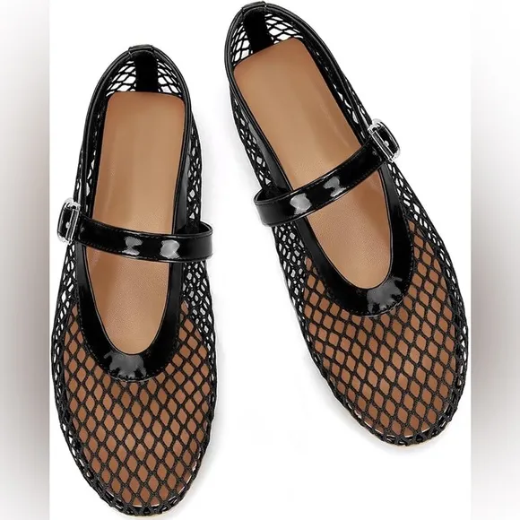 NWOT mesh ballet flats, size 7.5.