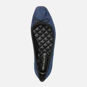NWOT Veronica Beard Denim &amp; Leather Beatrix Ballet Flats 6