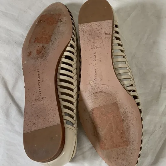 NWOT Veronica Beard Greece Woven Cage Leather Loafers, 7M