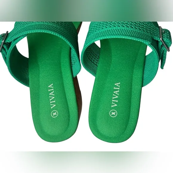NWOT VIVAIA Adjustable Strap Wedge Sandals (Sammy) size 39
