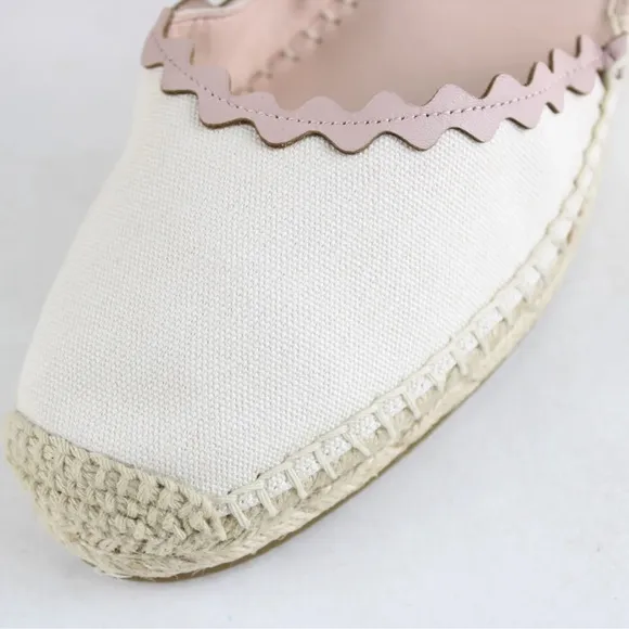 Nwt adorable kate spade cream canvas espadrilles wedges