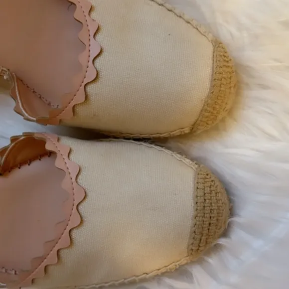 Nwt adorable kate spade cream canvas espadrilles wedges
