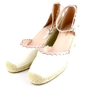 Nwt adorable kate spade cream canvas espadrilles wedges