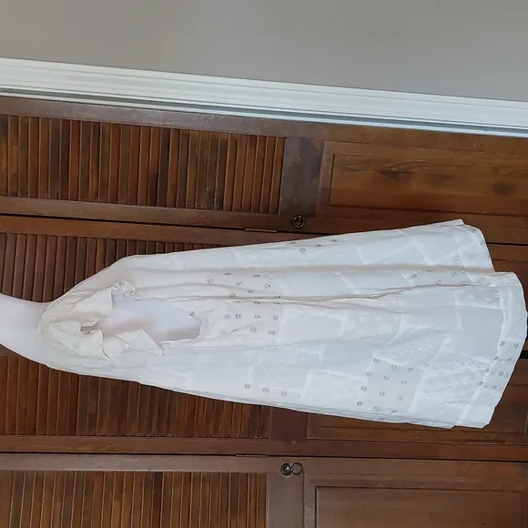 NWT Anthropologie The Odells White Flutter Sleeve Monique Dress Sz 2X