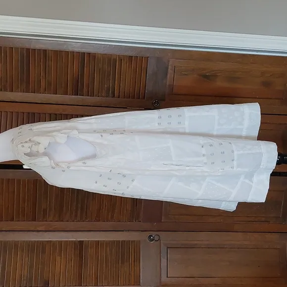 NWT Anthropologie The Odells White Flutter Sleeve Monique Dress Sz 2X