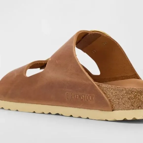 NWT BIRKENSTOCK Arizona Leather Dual-Buckle Slide Sandals EU 42 L 11 M 9