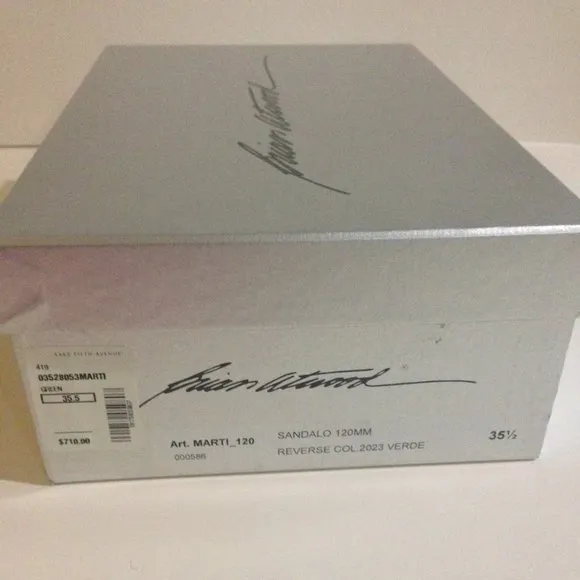 NWT Brian Atwood ankle strap platform heels
