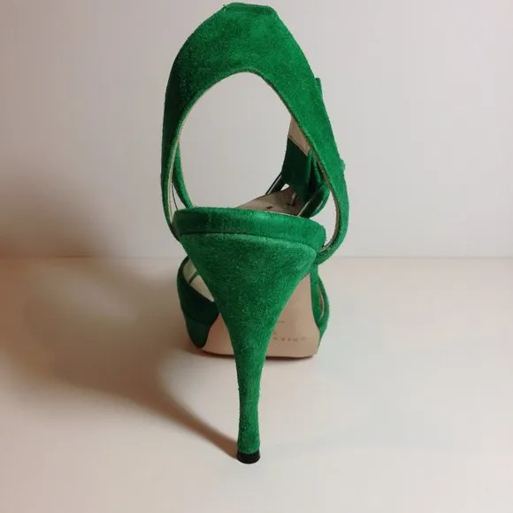 NWT Brian Atwood ankle strap platform heels