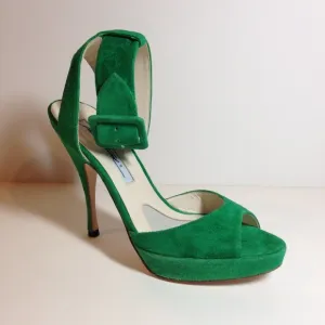 NWT Brian Atwood ankle strap platform heels