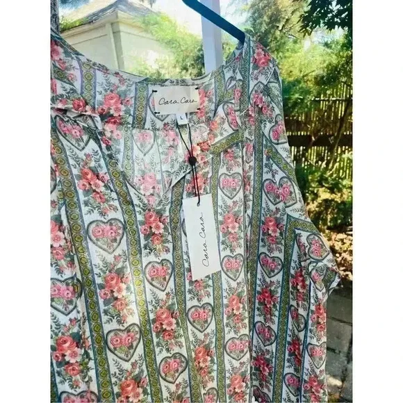 NWT  Cara Cara Kavita dress sweetheart multi size L