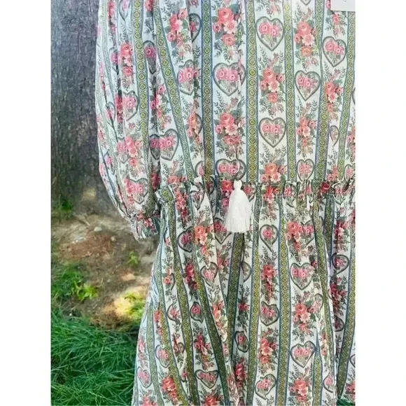 NWT  Cara Cara Kavita dress sweetheart multi size L